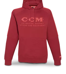 CCM Heritage Logo Hoodie Senior červená XL