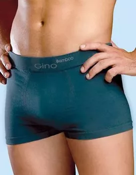 Boxerky Gino bamboo s klínem - modrá
