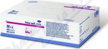 Rukavice vyšetřovací Peha-Soft NITRILE nepudrované bílé barvy S 200ks