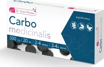Dr.Candy Pharma Carbo medicinalis 300 mg 20 tbl.