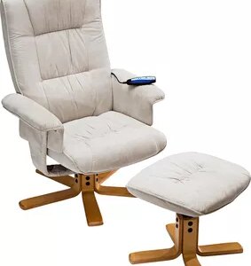 Idea nábytek Relaxační masážní křeslo s podnožkou K36 béžové