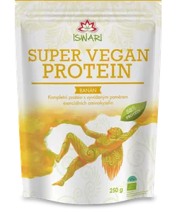 Iswari Super Vegan 58 % protein Bio 250 g banán