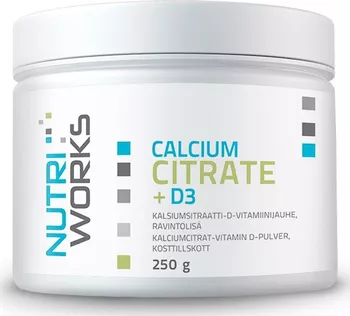 Nutriworks Calcium Citrate + D3 250 g
