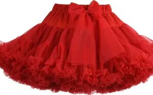 Manufaktura Falbanek Petti Skirt Red