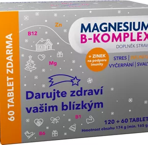 Glenmark Magnesium B-komplex Vánoce 120 + 60 tbl.