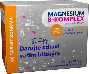 Glenmark Magnesium B-komplex Vánoce 120 + 60 tbl.
