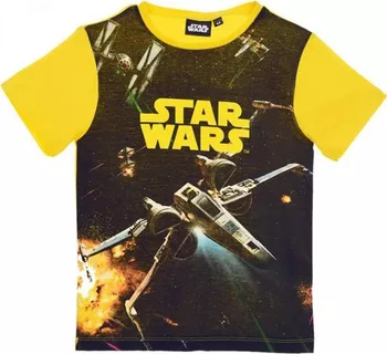Sun City Dětské tričko Star Wars X-Wing žluté 104