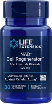 Life Extension NAD+ Cell Regenerator Nicotinamide riboside 100 mg 30 cps.