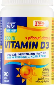 Vitar MaxiVita Vitamin D3 s příchutí citronu 90 tbl.