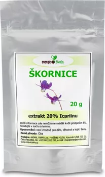 Energie života Škornice extrakt 20% Icariinu 20 g