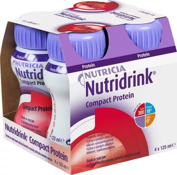 Nutricia Nutridrink Compact Protein chladivé červené ovoce 4x 125 ml