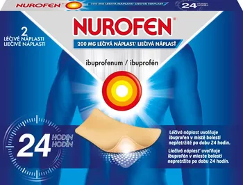 Reckitt Benckiser Nurofen Náplasti 200 mg 10 cm x 14 cm 2 ks