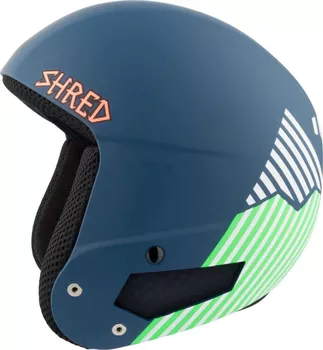 Shred Optics Brain Bucket Needmoresnow Navy Blue/Green XXS/XS