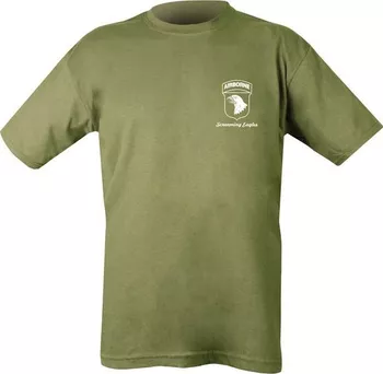 Kombat Airborne Tour triko s potiskem zelené L