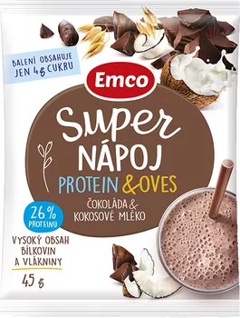 Emco Super nápoj protein & oves čokoláda/kokosové mléko 45 g