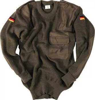 Bundeswehr Svetr vlněný zelený 50